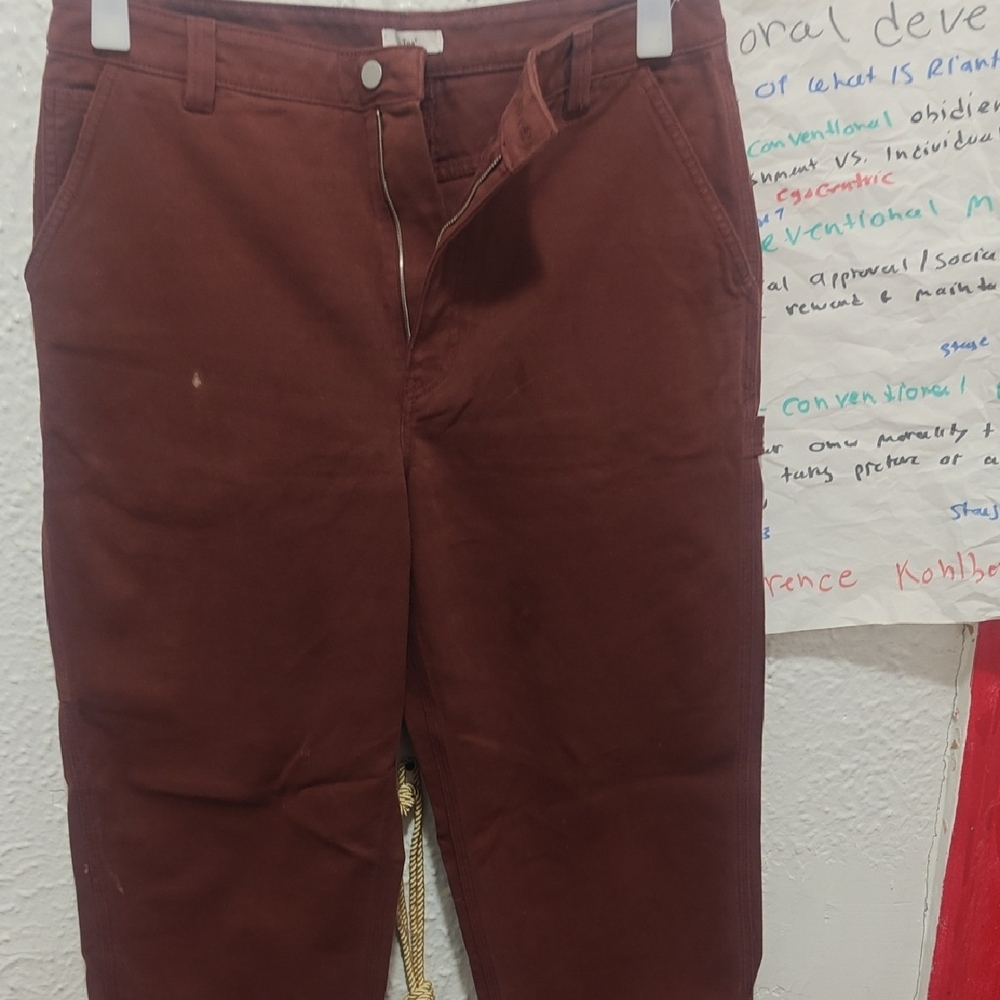 TNA Maroon Greenwich Utility Pants
